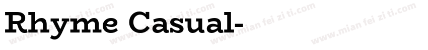 Rhyme Casual字体转换